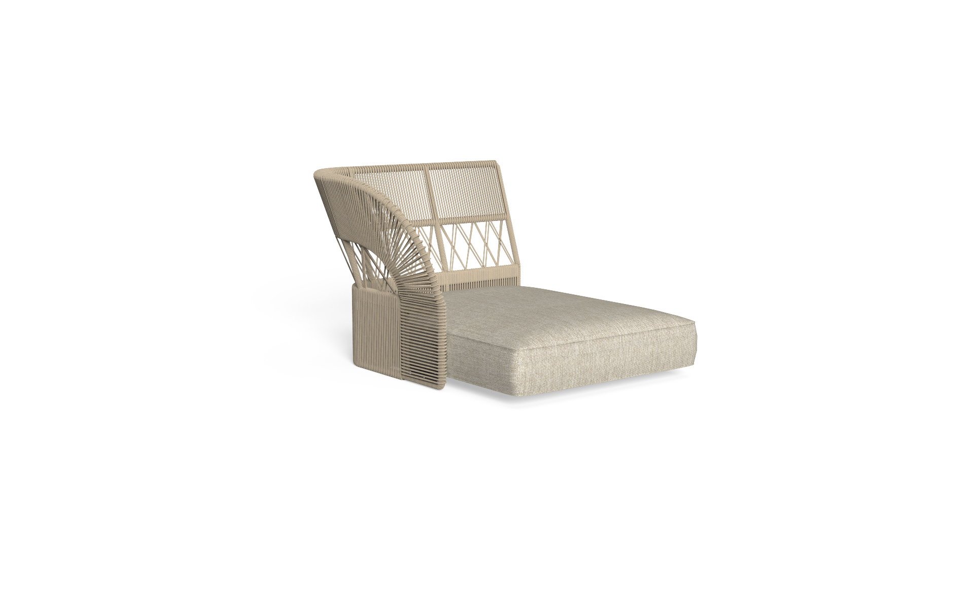 Cliff deco modulaire bank module lounge XL DX tauw achter leuning