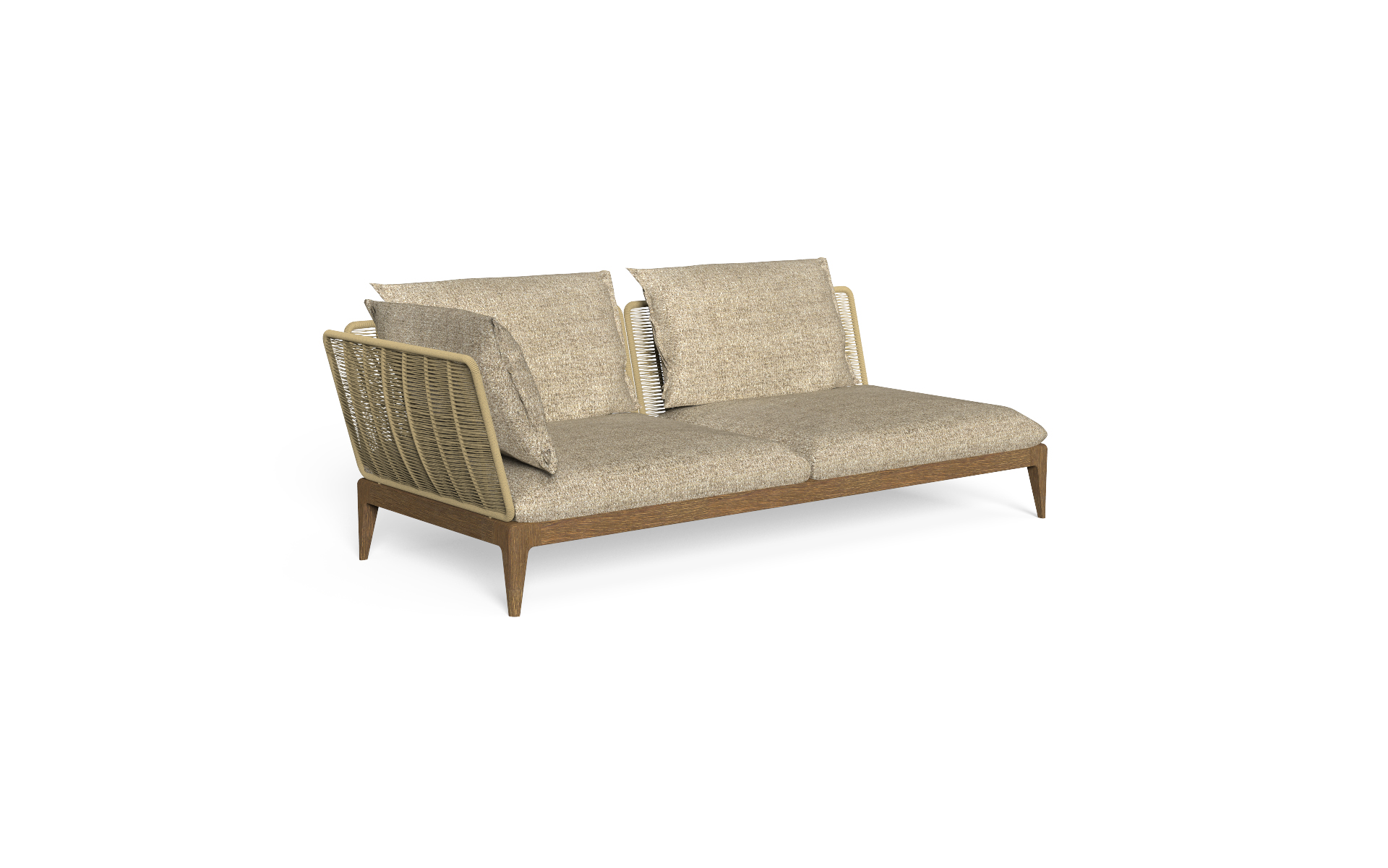 Cruise Teak modulaire bank module hoek DX