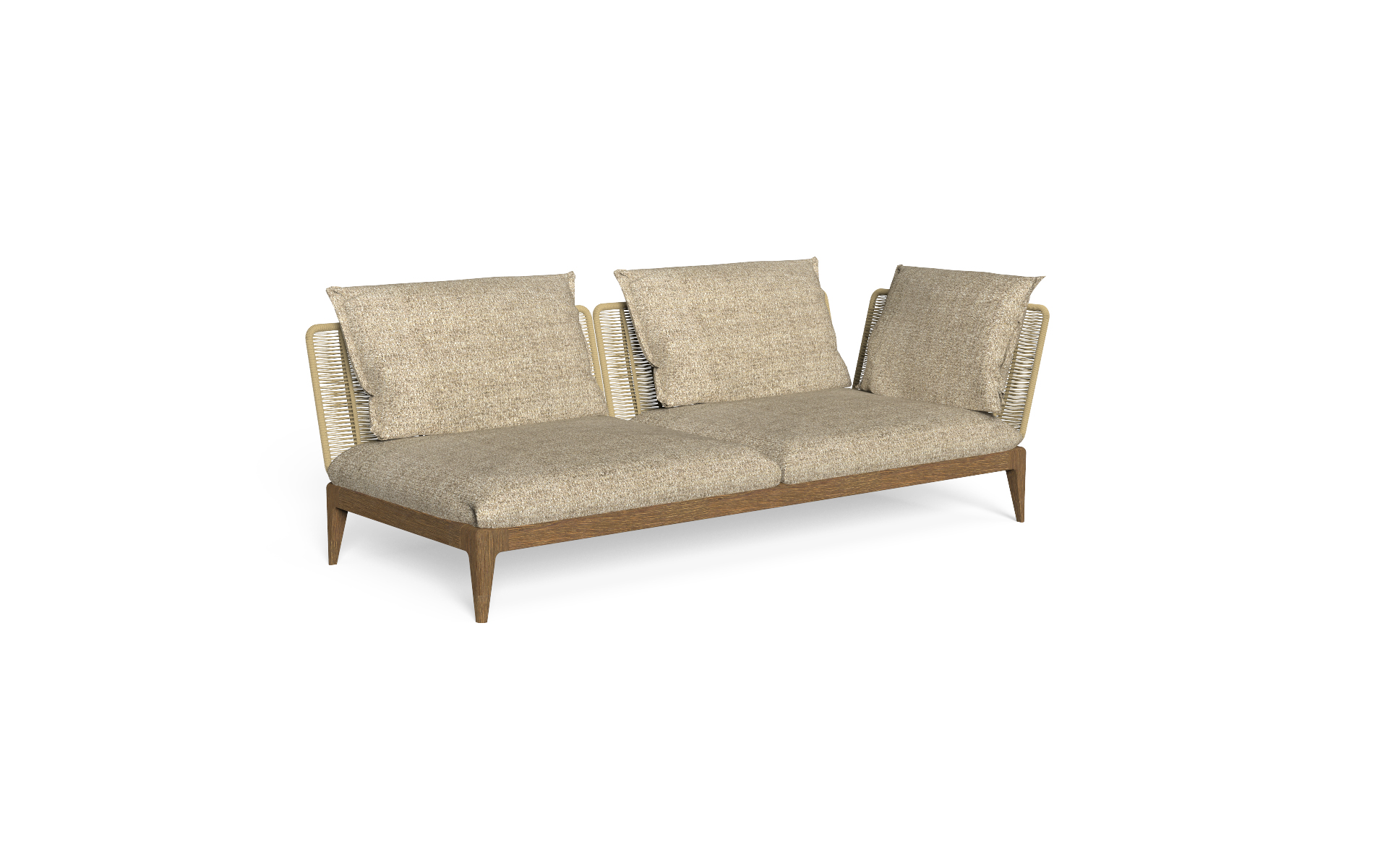 Cruise Teak modulaire bank module hoek SX