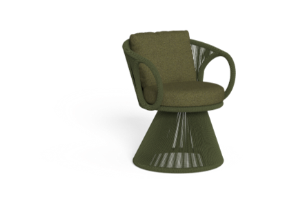 donker groene rope design stoel