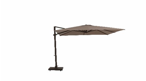 3/3 witte vierkante staan parasool