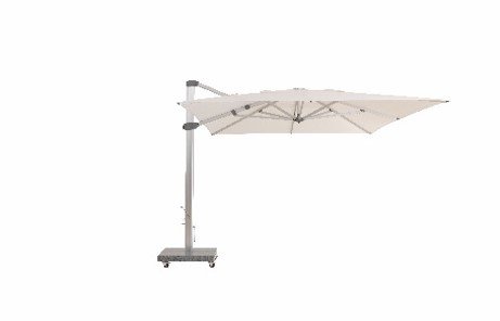 3/3 witte vierkante staan parasool