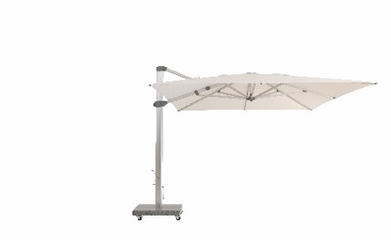 4/4 witte vierkante staan parasool