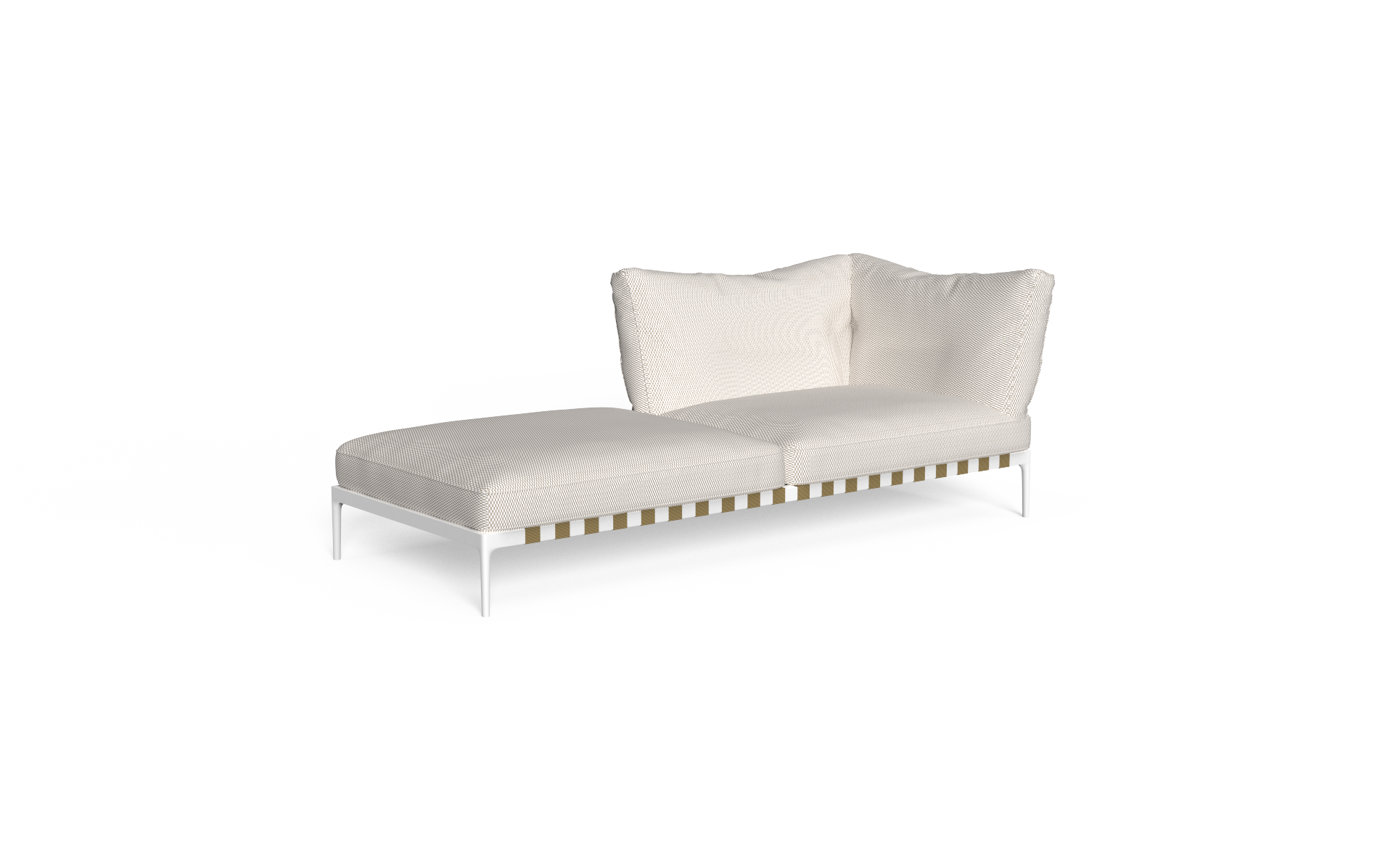 Salinas Modulaire bank module hoek SX + Pouf