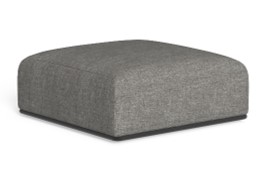 grote grijze vierkante poef